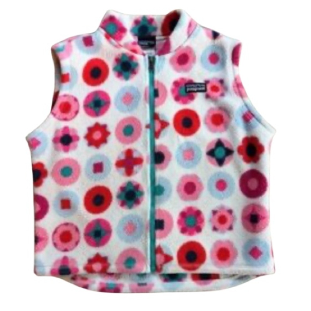 Patagonia Synchilla Fleece Vest Jacket Multi-color Baby Size 6 Month RARE!!